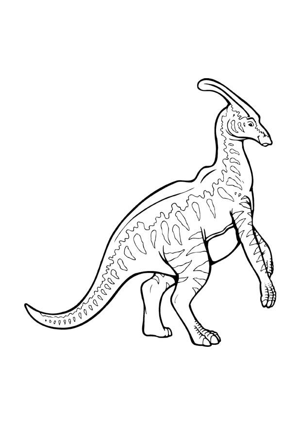 parasaurolophus Målarbild parasaurolophus