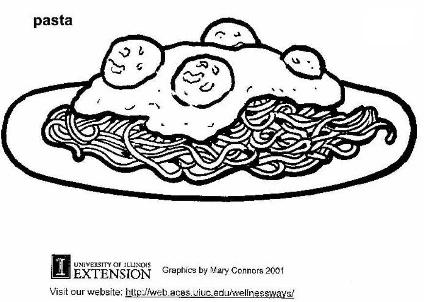 pasta Målarbild pasta