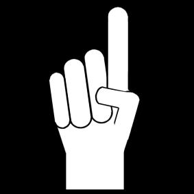pekfinger Målarbild pekfinger