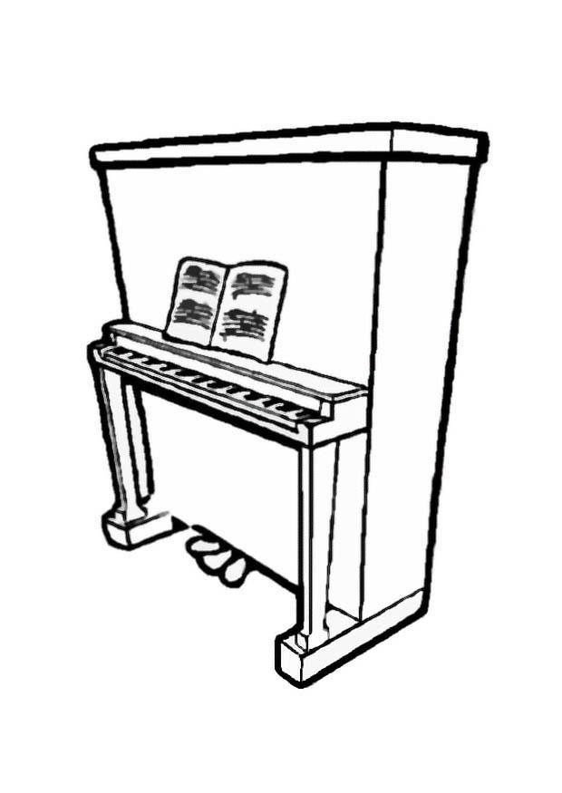 piano Målarbild piano