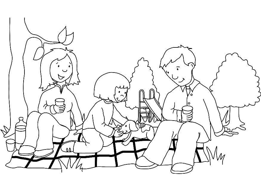picknick Målarbild picknick