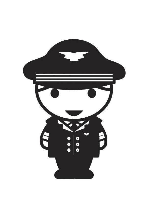 pilot Målarbild pilot