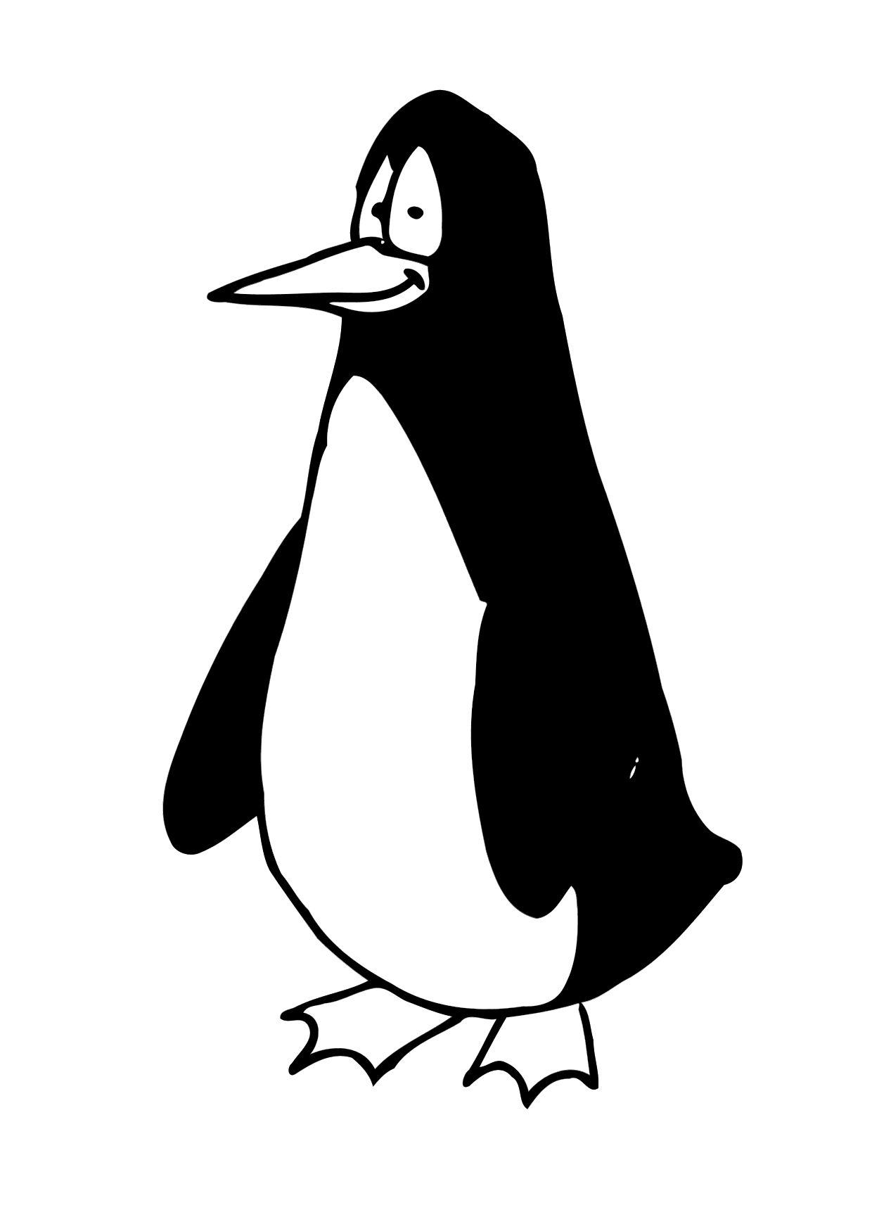 pingvin Målarbild pingvin