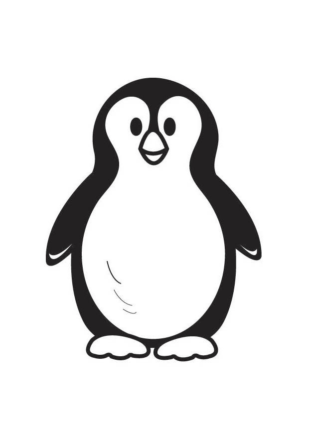 pingvin Målarbild pingvin
