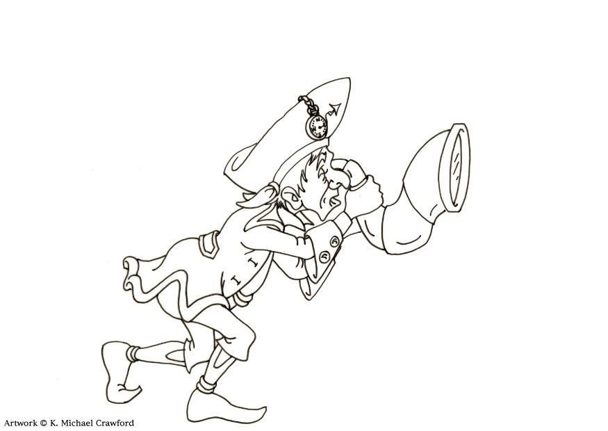 Målarbild pirat