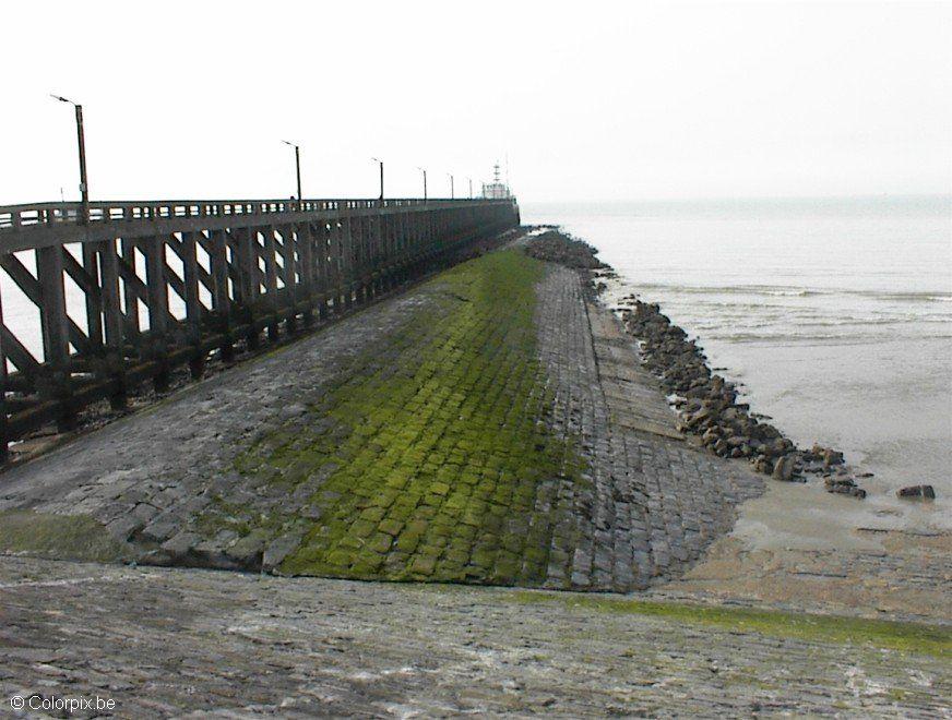 piren i oostende Foto piren i oostende