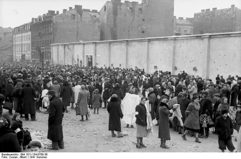 polen - warszawas ghetto - marknadsplats Foto polen - warszawas ghetto - marknadsplats
