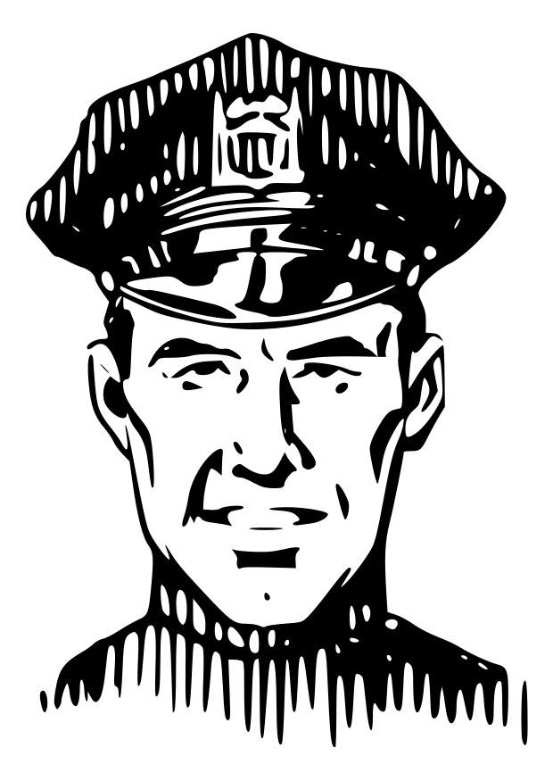 polis Målarbild polis
