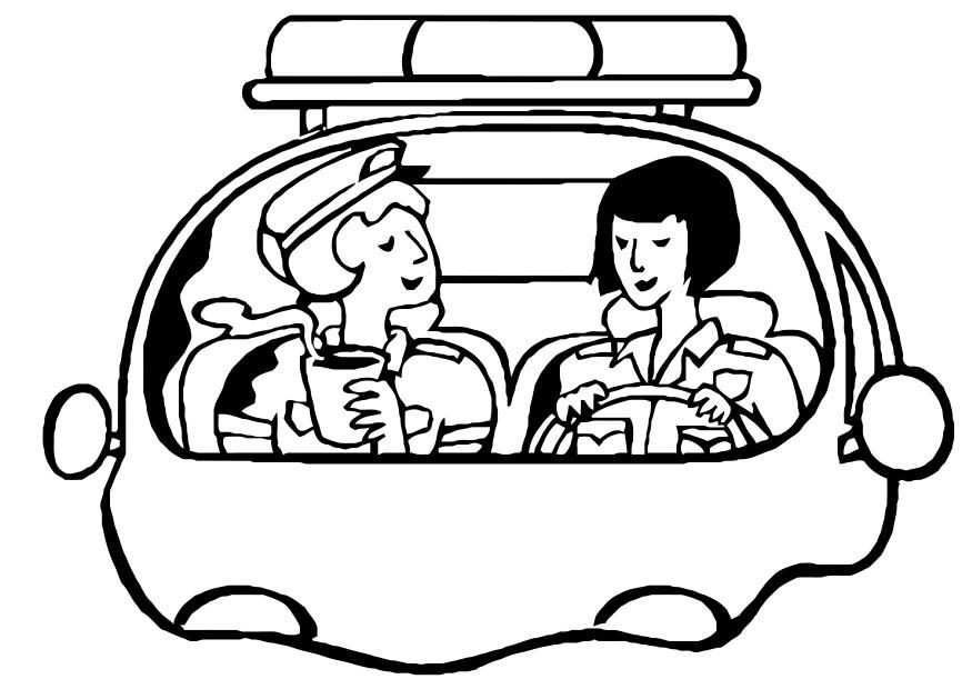 poliskonstapel Målarbild poliskonstapel