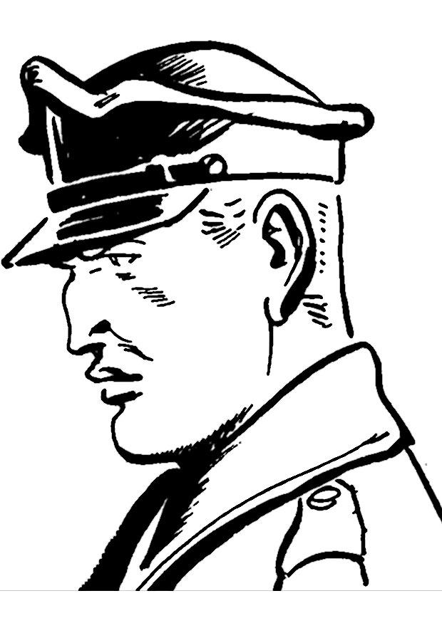 poliskonstapel Målarbild poliskonstapel