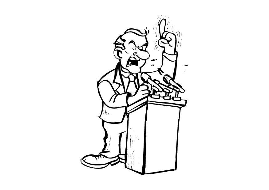 politiker Målarbild politiker