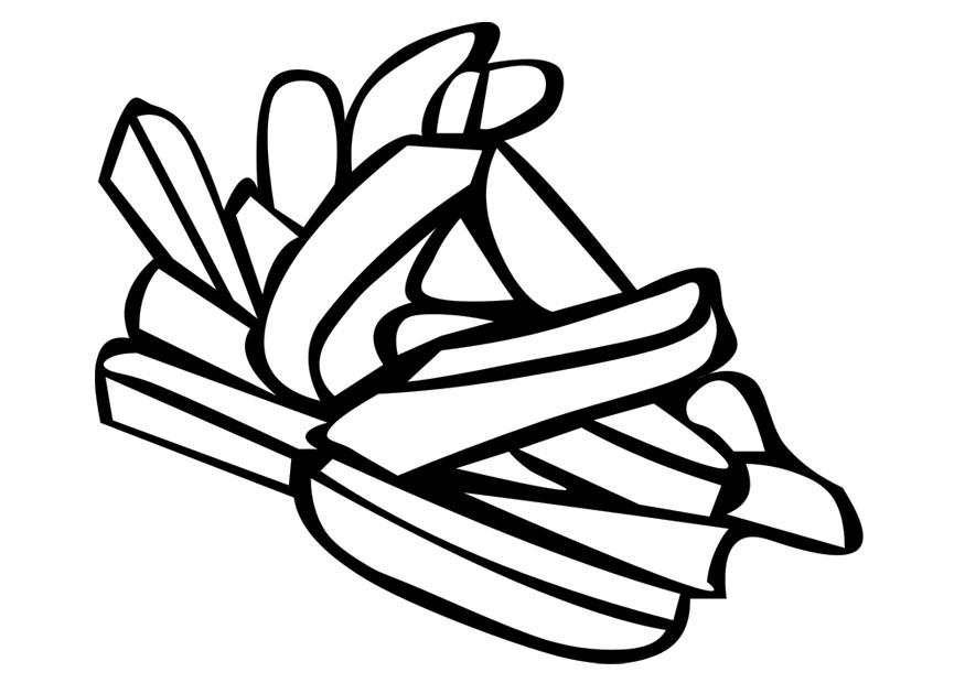 pommes frites Målarbild pommes frites
