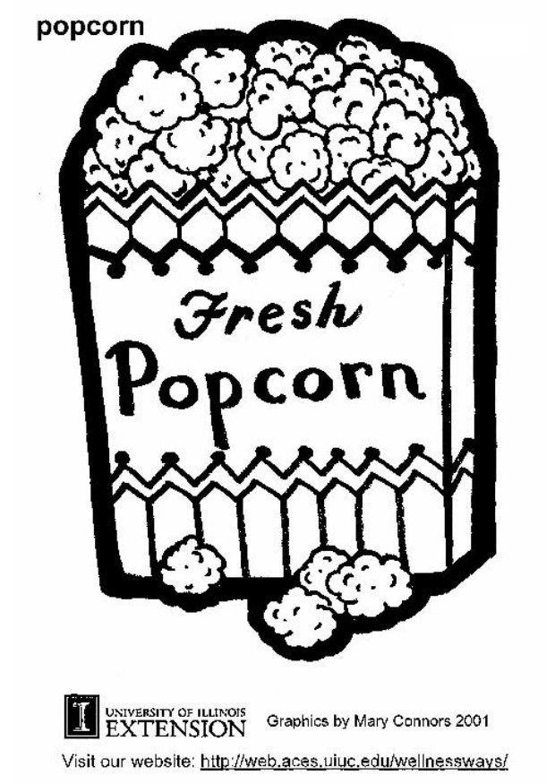 popcorn Målarbild popcorn