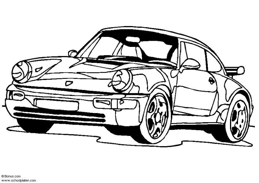 Målarbild porsche 911 turbo
