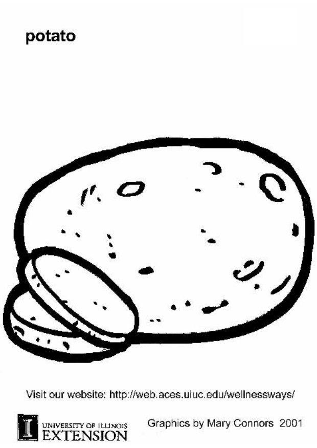 Målarbild potatis