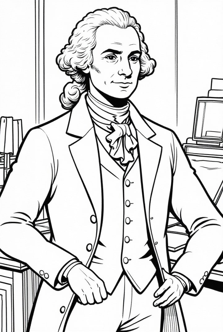 president george washington Målarbild president george washington