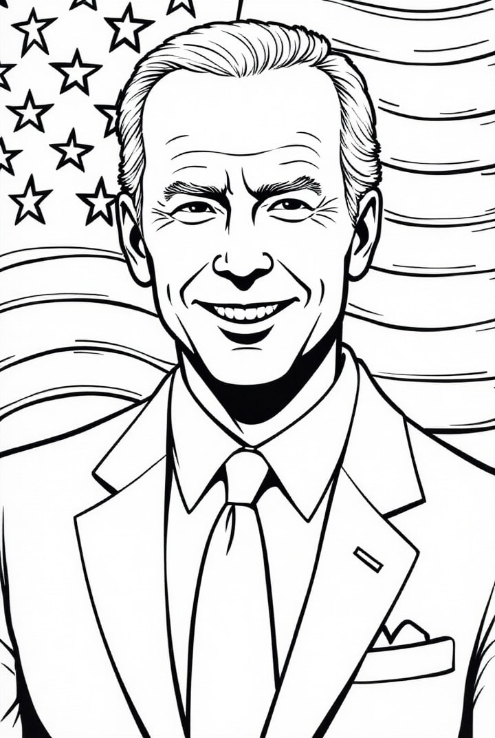president joe biden Målarbild president joe biden