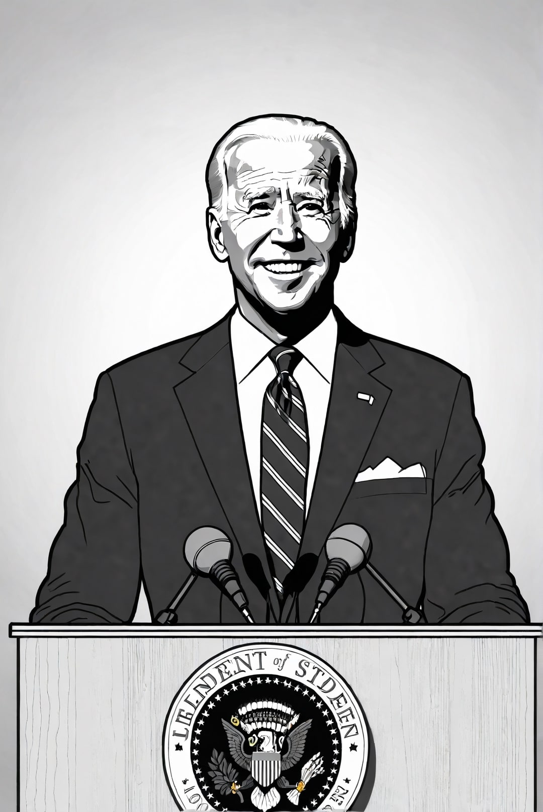 president joe biden Målarbild president joe biden