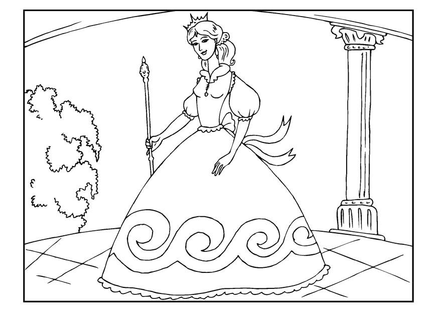 Målarbild prinsessa