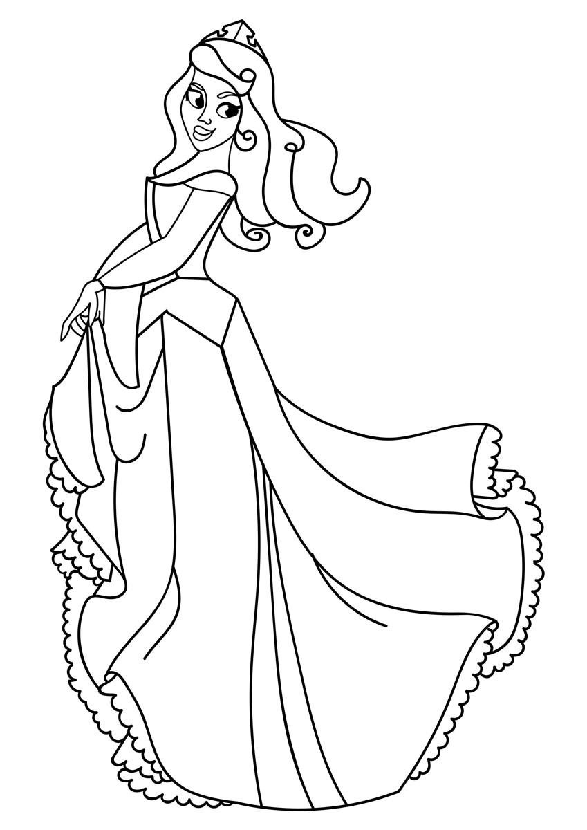 Målarbild prinsessa