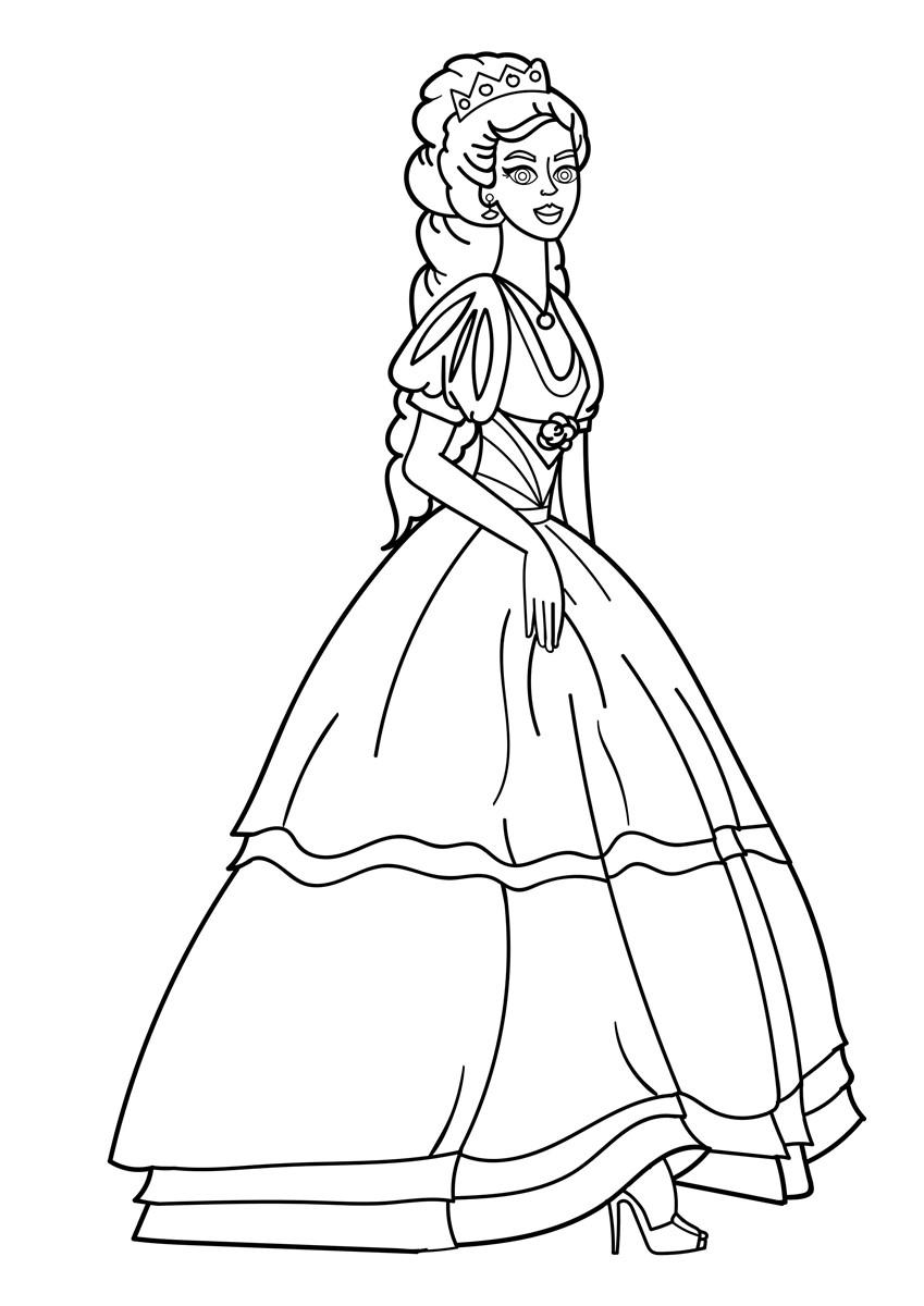 prinsessa Målarbild prinsessa