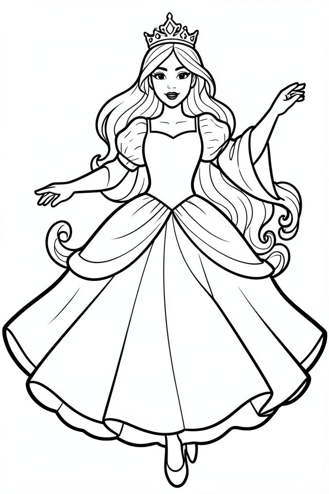 Målarbild prinsessa