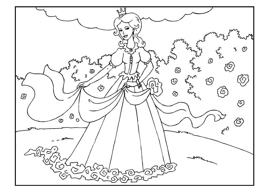 prinsessa i trA¤dgA¥rd Målarbild prinsessa i trA¤dgA¥rd