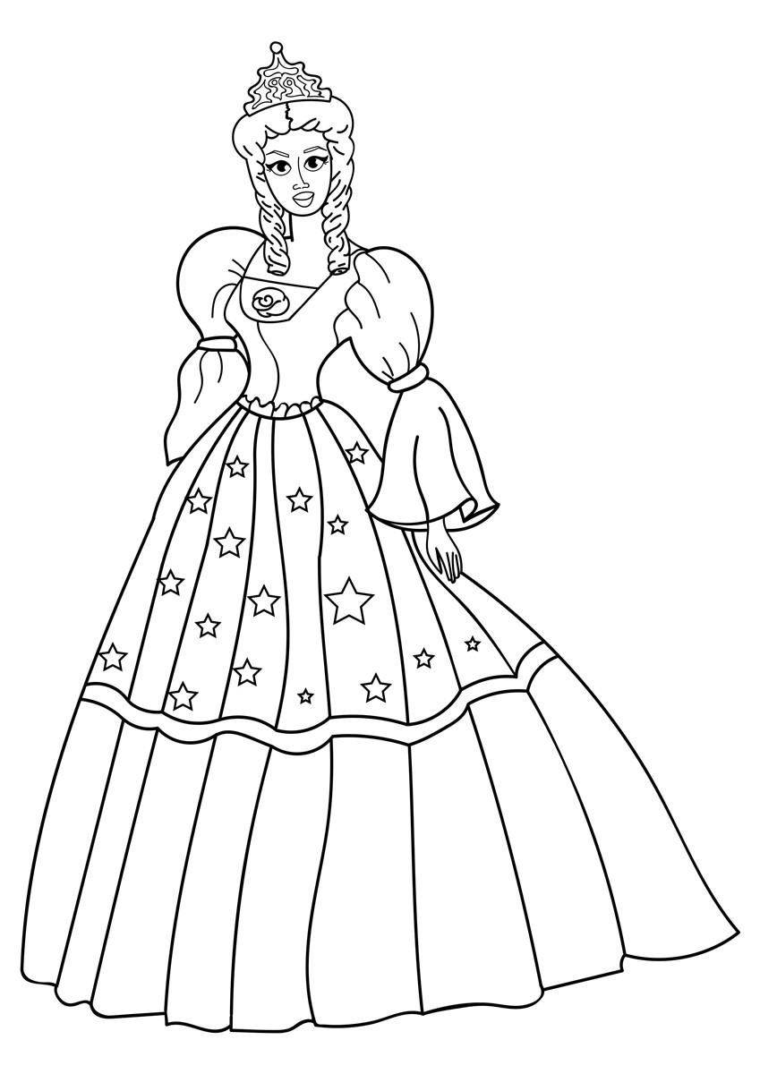 prinsessa med klA¤nning Målarbild prinsessa med klA¤nning
