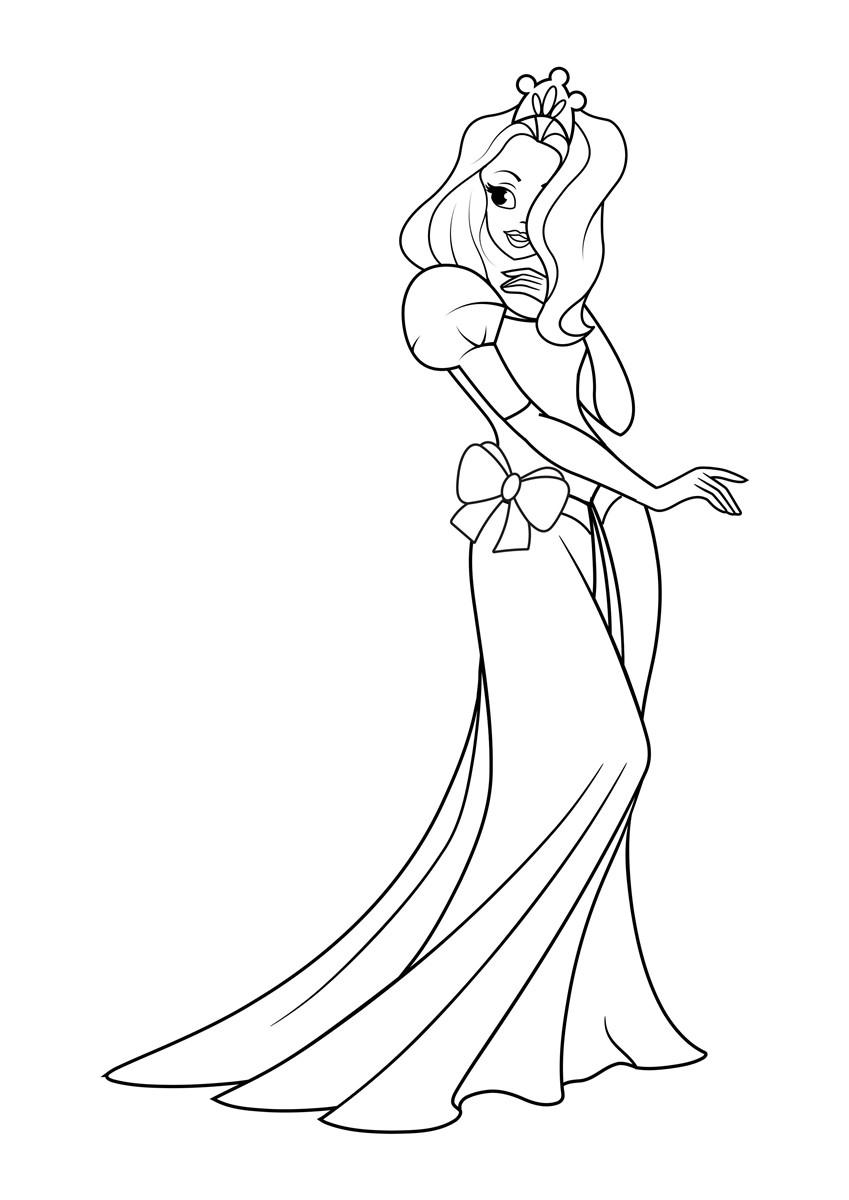 Målarbild prinsessa pA¥ fest