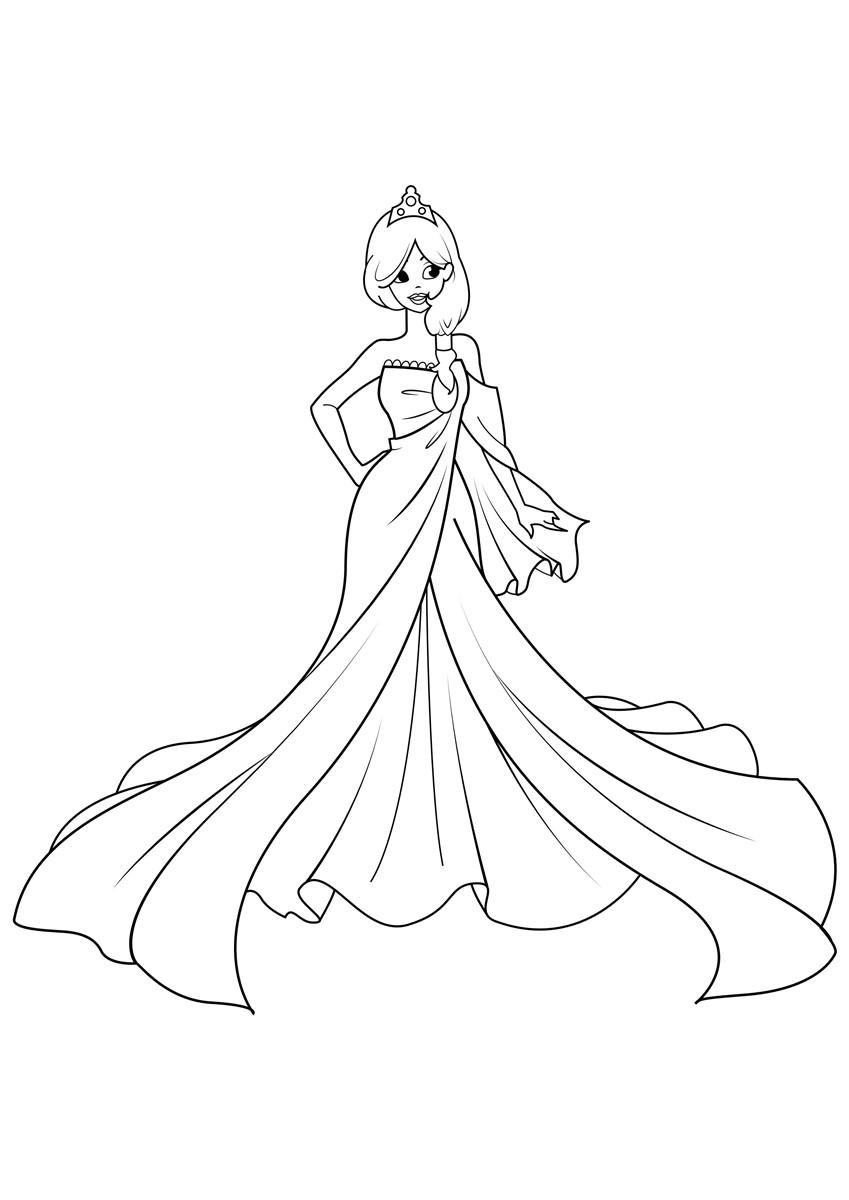Målarbild prinsessa pA¥ fest