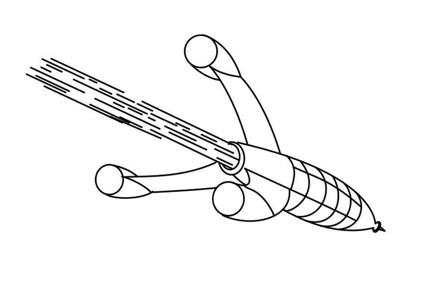 raket Målarbild raket