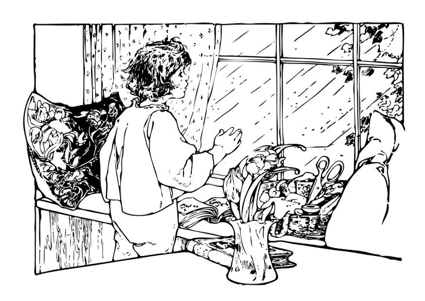 regn Målarbild regn