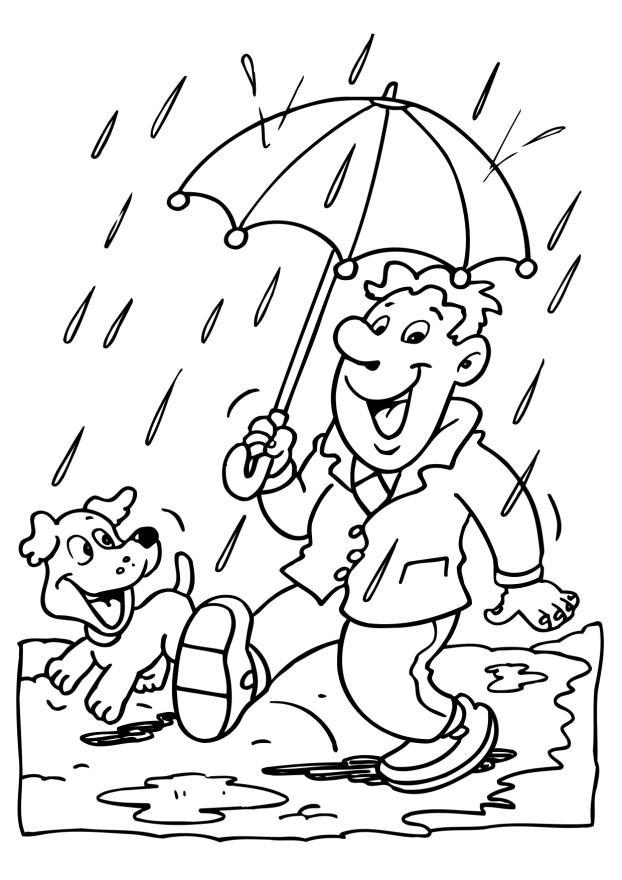 regn Målarbild regn