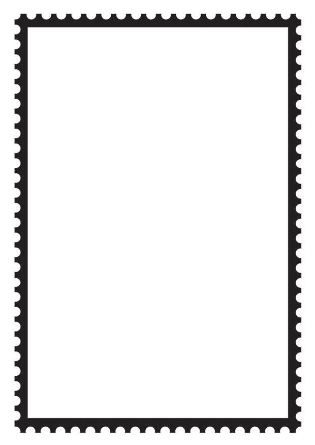 rektangulA¤rt frimA¤rke Målarbild rektangulA¤rt frimA¤rke