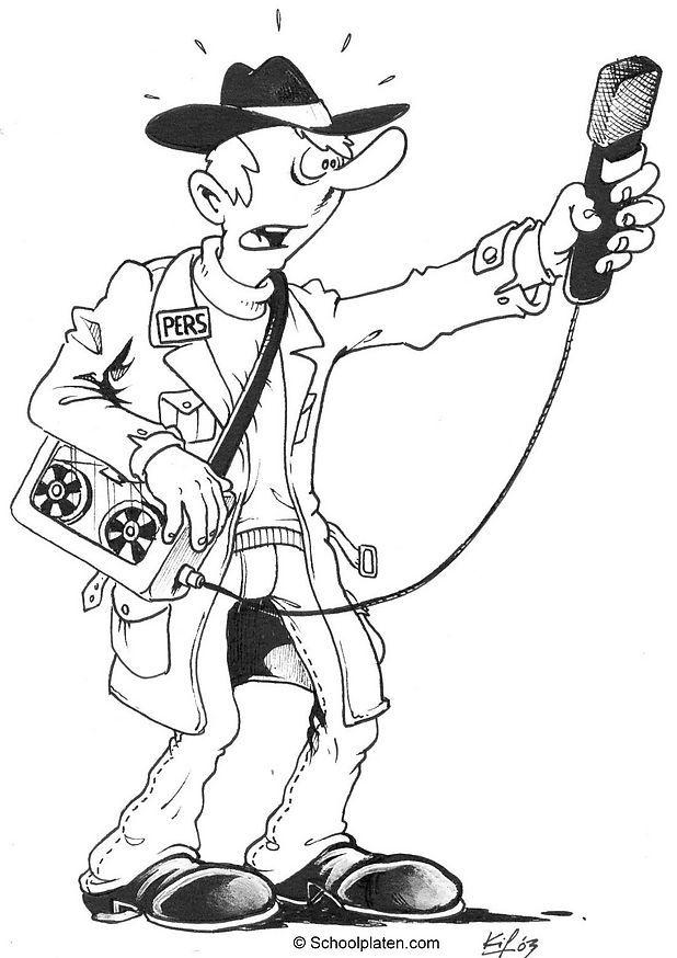 reporter Målarbild reporter