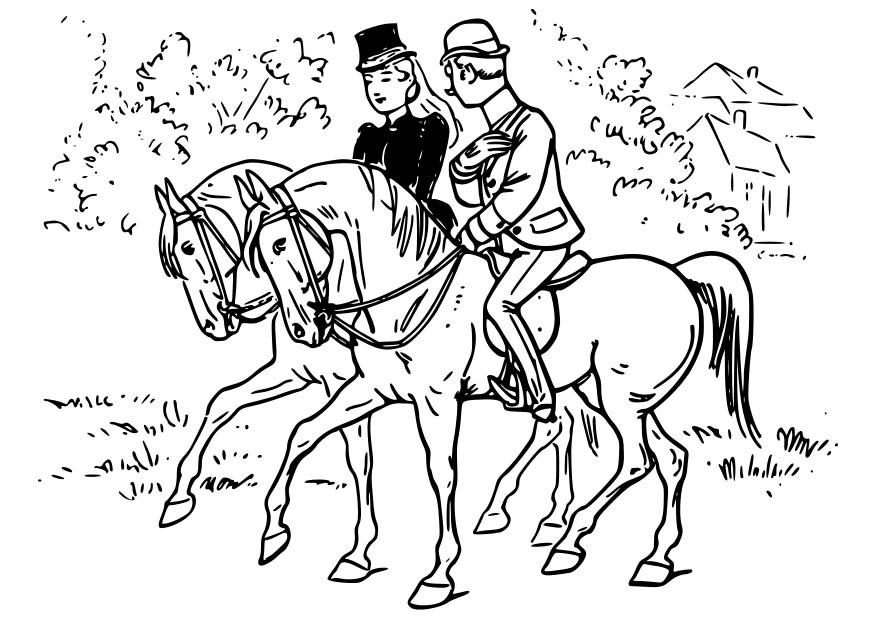 ridning Målarbild ridning