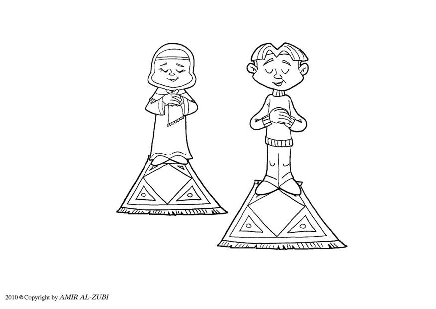 Målarbild rituell bA¶n - salat