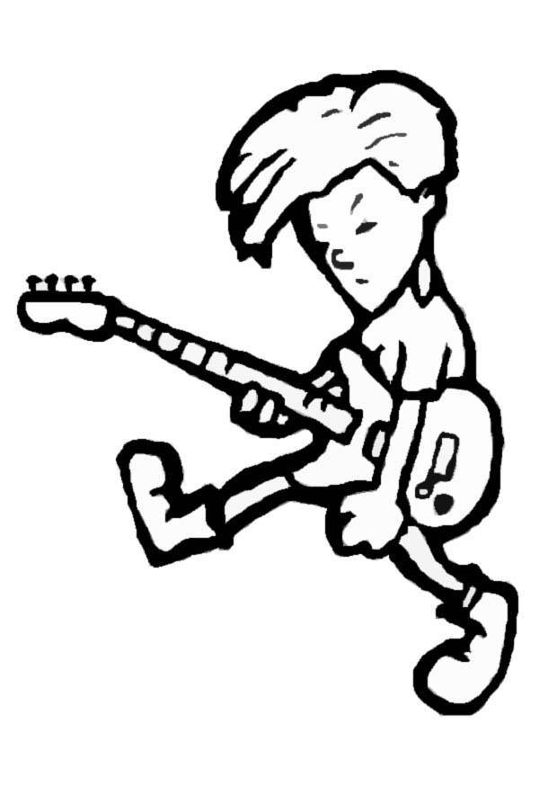 rockmusiker Målarbild rockmusiker
