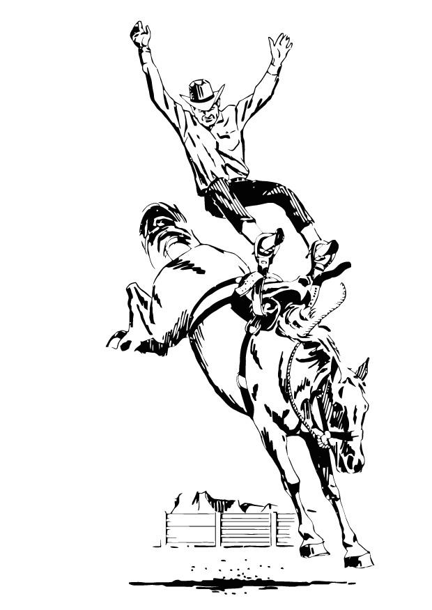 Målarbild rodeo