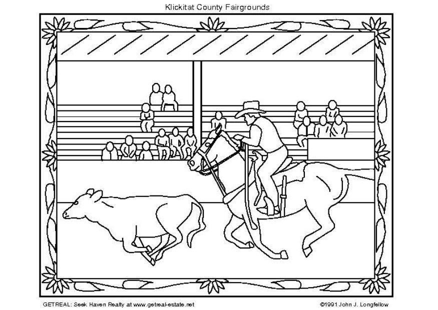 Målarbild rodeo