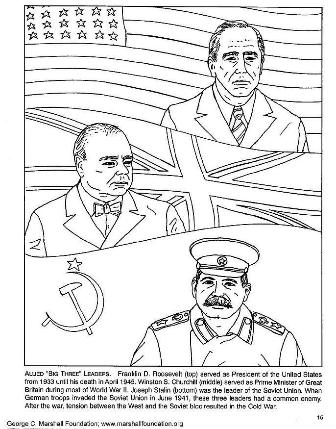 roosevelt, churchill, stalin Målarbild roosevelt, churchill, stalin