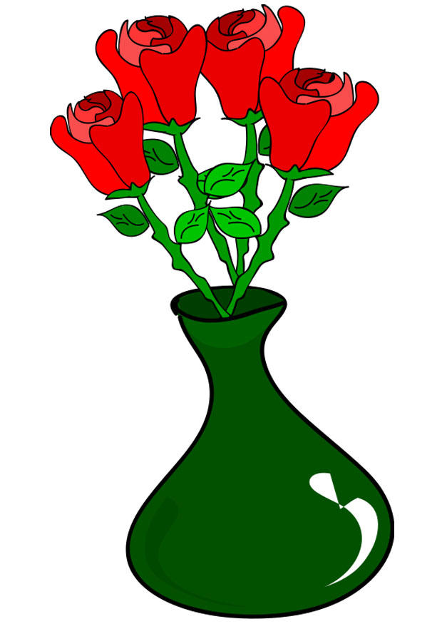 rosor i vas bild rosor i vas