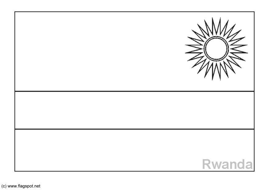 rwanda Målarbild rwanda