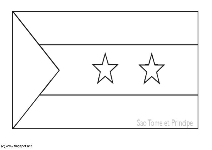 sA£o tomA© och principe Målarbild sA£o tomA© och principe