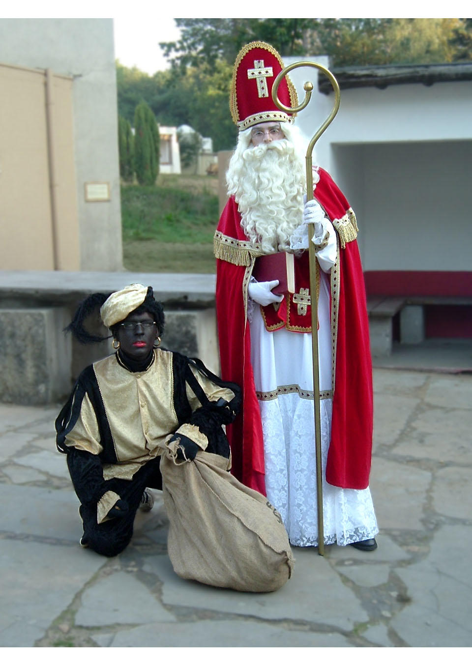 sankt nikolas och svarte petter Foto sankt nikolas och svarte petter