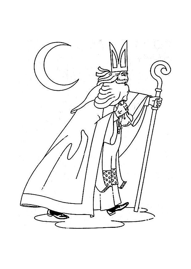 sankt nikolas vandrar Målarbild sankt nikolas vandrar