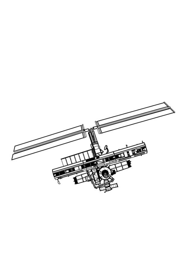 satellit Målarbild satellit