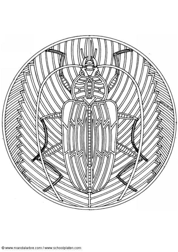 scarabA© - mandala Målarbild scarabA© - mandala