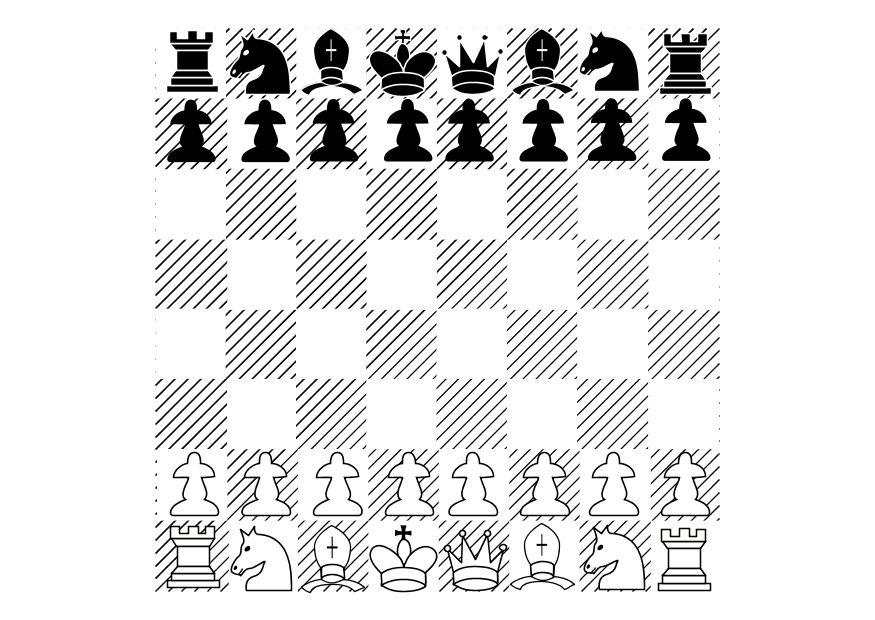 schack Målarbild schack