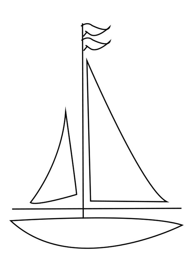 segelbA¥t Målarbild segelbA¥t